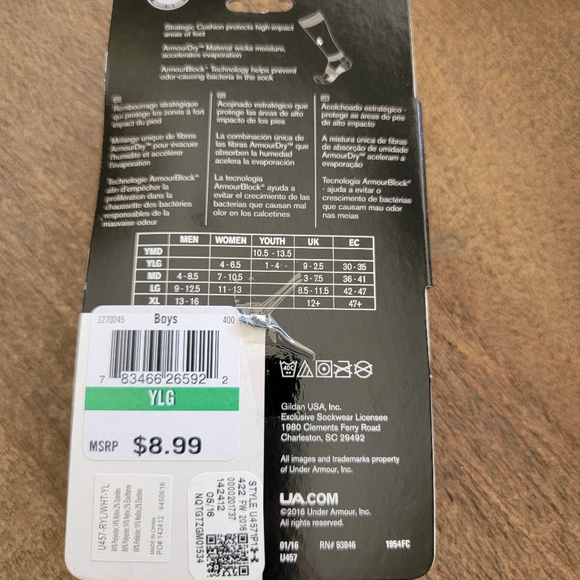 Under Armour Royal Blue YLG Baseball Socks - NEW!! - Picture 4 of 6